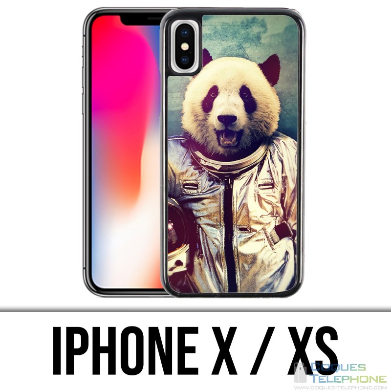 X / XS iPhone Fall - Tierastronauten-Panda