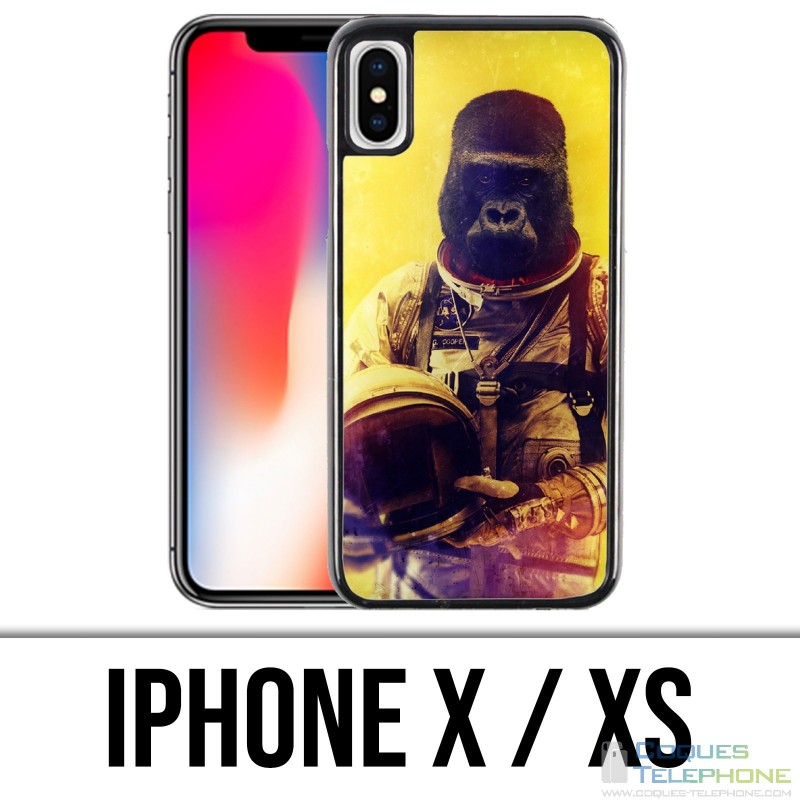 Custodia iPhone X / XS - Animal Astronaut Monkey