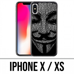 Coque iPhone X / XS - Anonymous 3D
