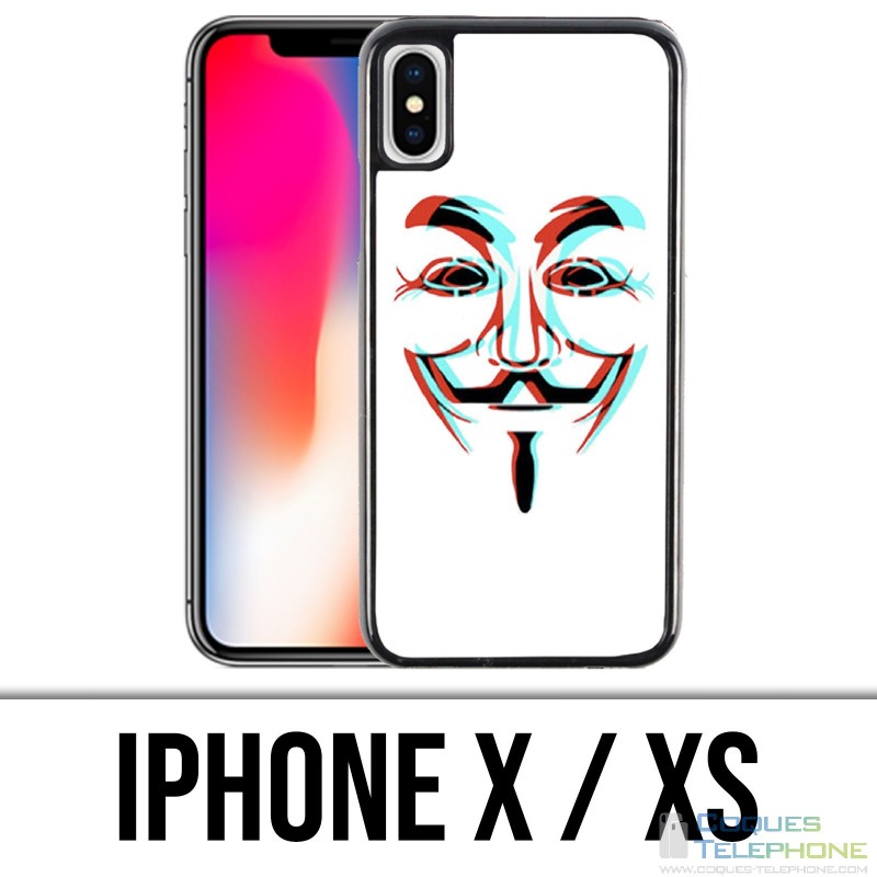 Coque iPhone X / XS - Anonymous