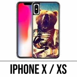 Coque iPhone X / XS - Astronaute Ours