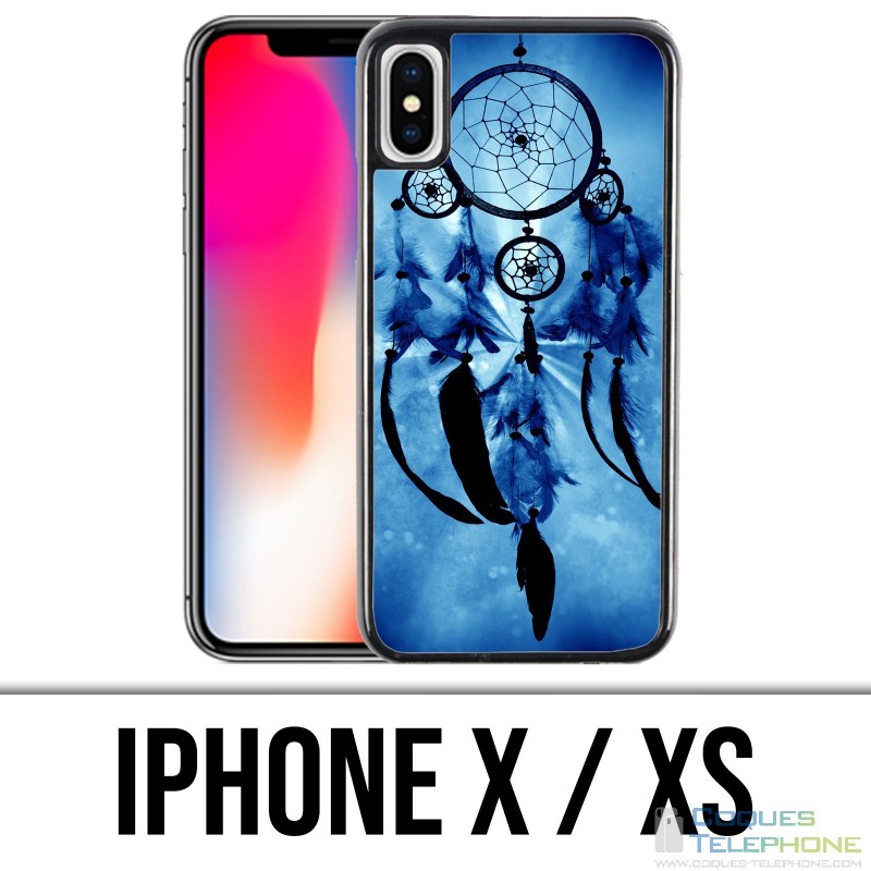 X / XS iPhone Fall - blauer Traumfänger