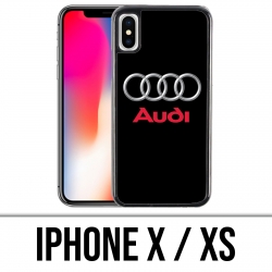 Coque iPhone X / XS - Audi Logo Métal