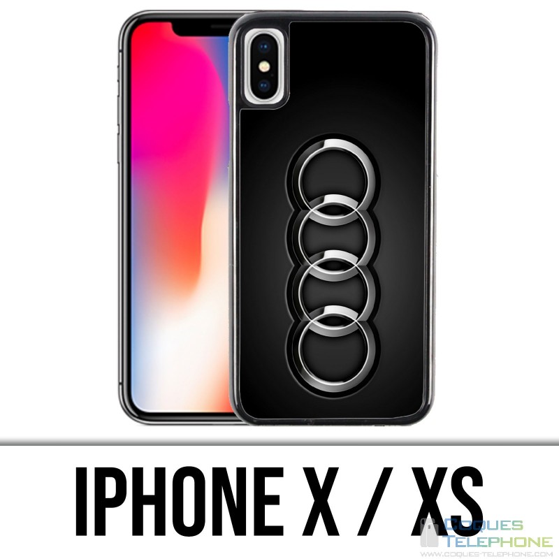 Custodia per iPhone X / XS - Logo Audi