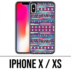 X / XS iPhone Case - Pink Azteque
