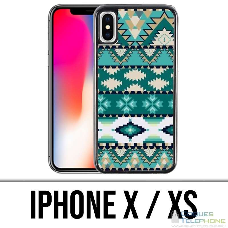 X / XS iPhone Case - Azteque Green