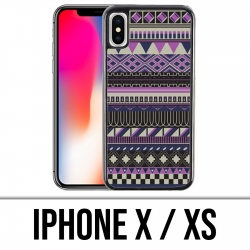 Funda para iPhone X / XS - Azteque Purple