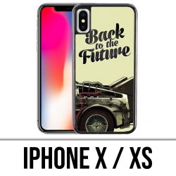 Coque iPhone X / XS - Back To The Future Delorean