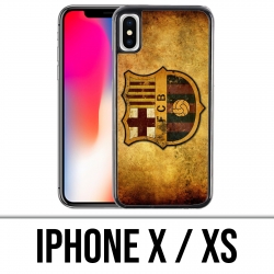 Coque iPhone X / XS - Barcelone Vintage Football