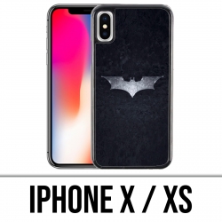 Custodia per iPhone X / XS - Batman Logo Dark Knight