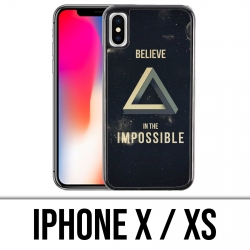 Coque iPhone X / XS - Believe Impossible