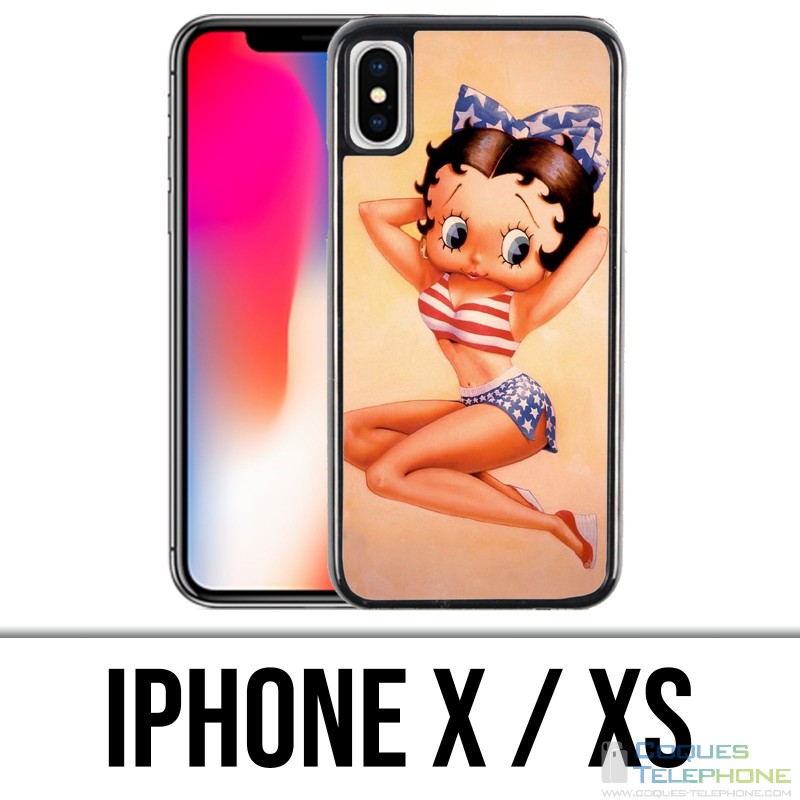 Coque iPhone X / XS - Betty Boop Vintage