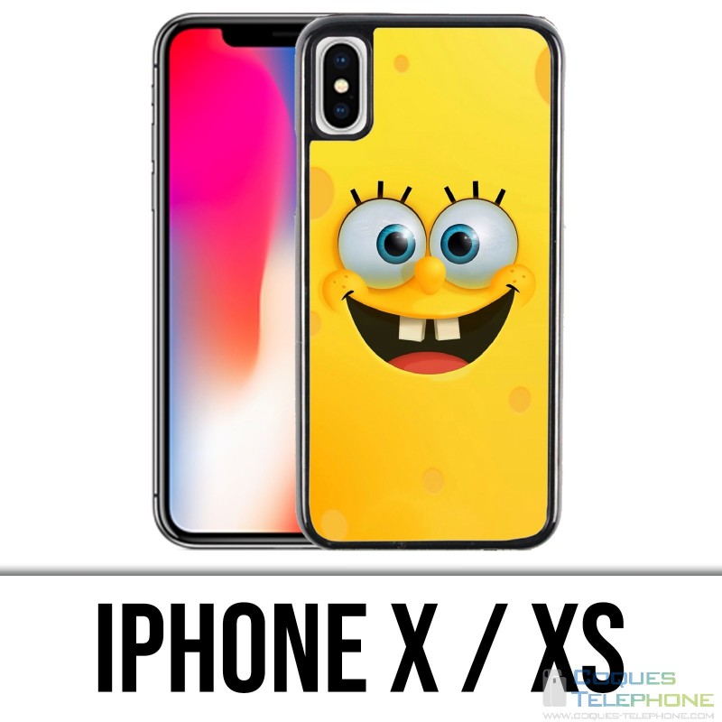 Custodia per iPhone X / XS - Sponge Bob Glasses