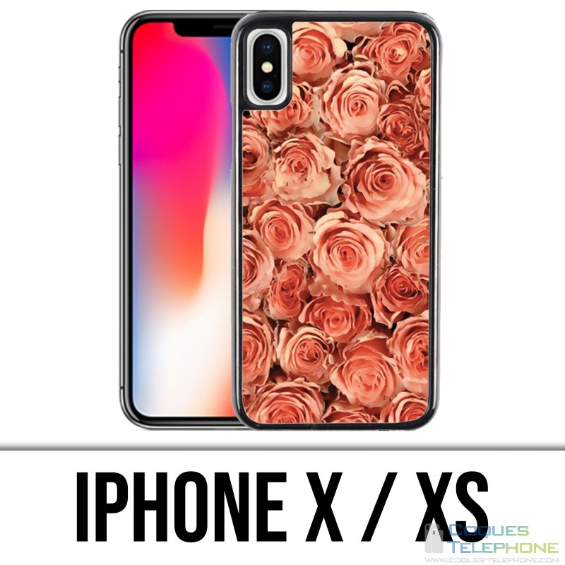 Funda iPhone X / XS - Bouquet Roses