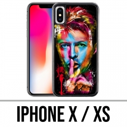 Coque iPhone X / XS - Bowie Multicolore