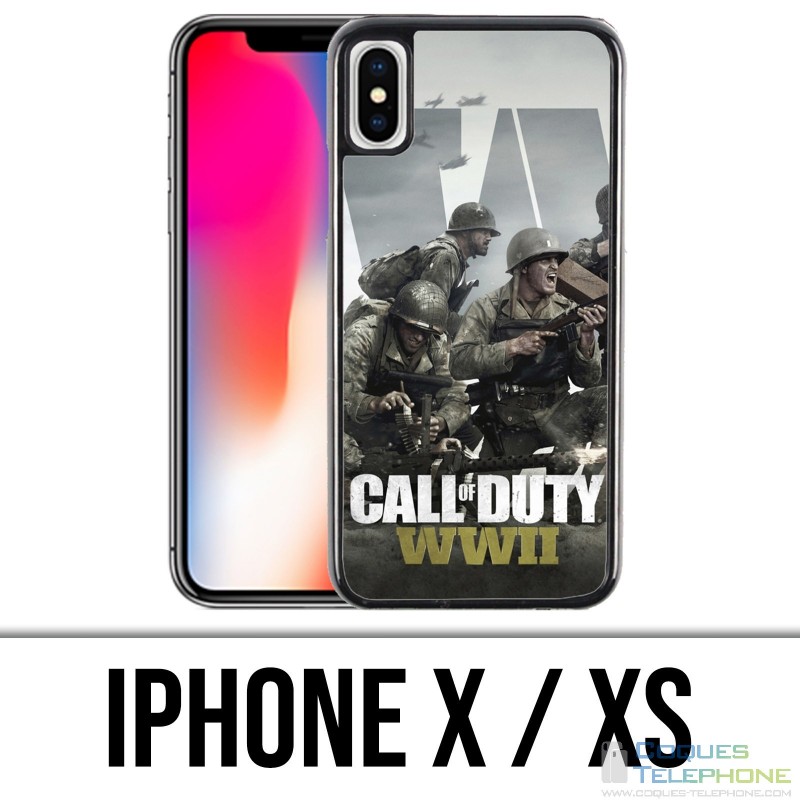Custodia per iPhone X / XS - Personaggi Call Of Duty Ww2
