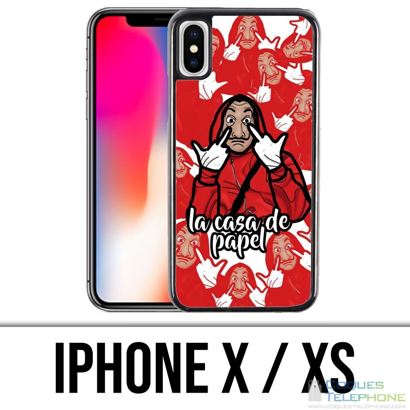 X / XS iPhone Case - Casa De Papel Cartoon