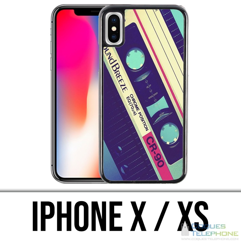 Coque iPhone X / XS - Cassette Audio Sound Breeze