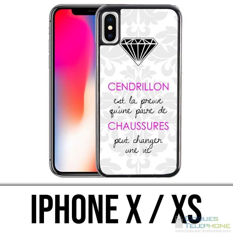 Custodia per iPhone X / XS - Cinderella Citation