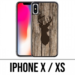 Funda para iPhone X / XS - Deer Wood Bird