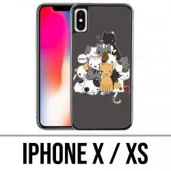 X / XS iPhone Hülle - Chat Meow