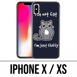 IPhone X / XS Case - Cat Not Fat Just Fluffy