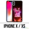 Funda iPhone X / XS - Taza Gato Alicia en el País de las Maravillas