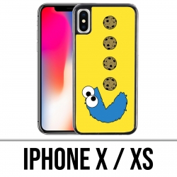 Coque iPhone X / XS - Cookie Monster Pacman