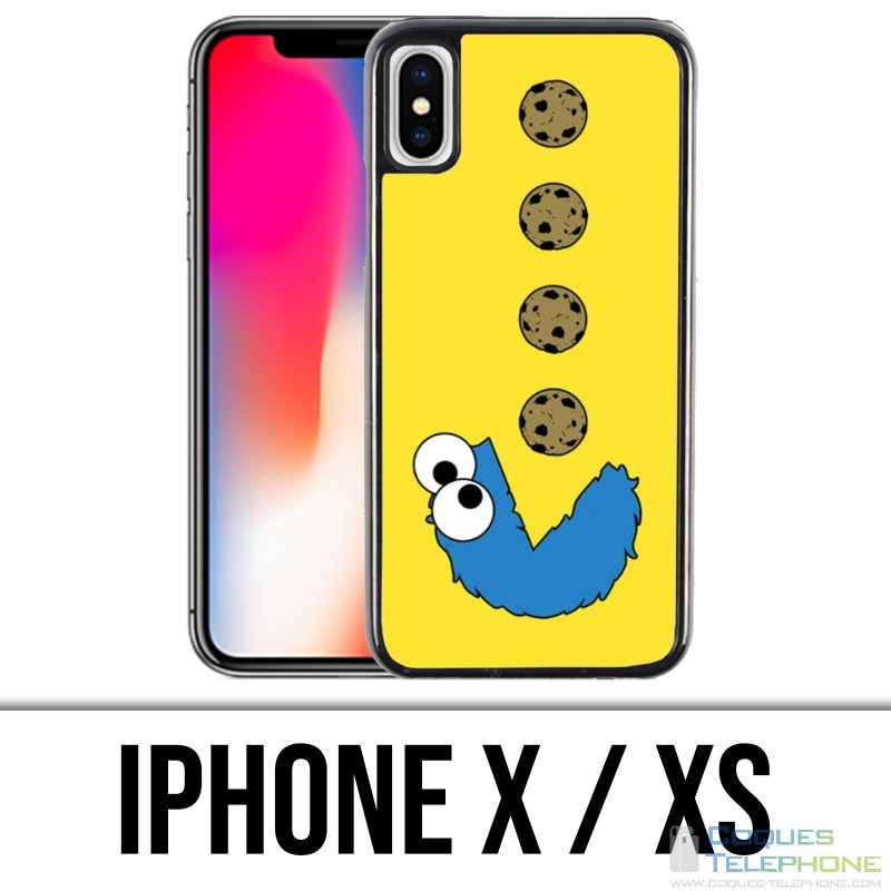 Custodia iPhone X / XS - Cookie Monster Pacman