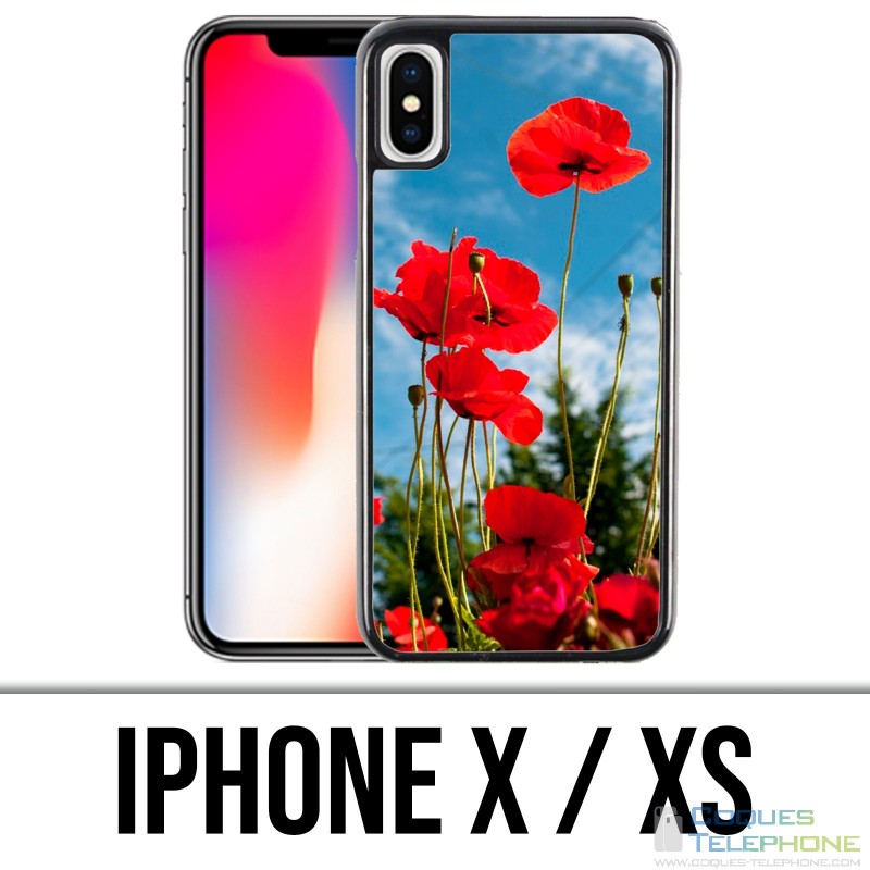 Funda iPhone X / XS - Amapolas 1