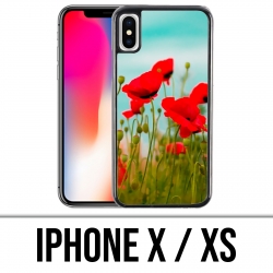 X / XS iPhone Fall - Mohnblumen 2