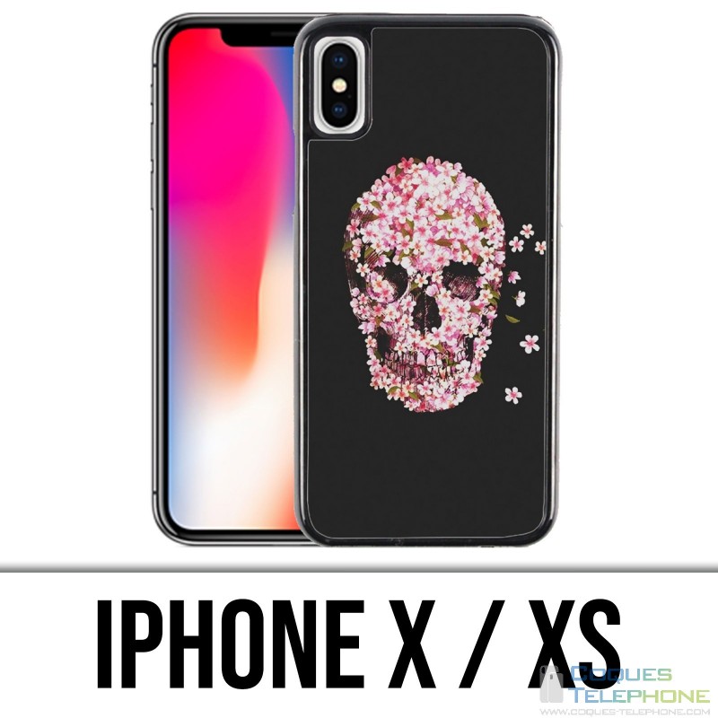 Coque iPhone X / XS - Crane Fleurs