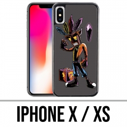Custodia per iPhone X / XS - Maschera Crash Bandicoot