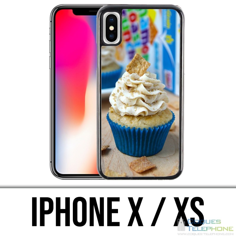 X / XS iPhone case - Blue Cupcake