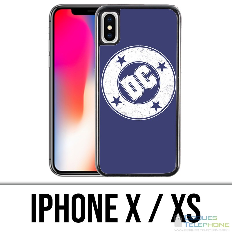 Coque iPhone X / XS - Dc Comics Logo Vintage