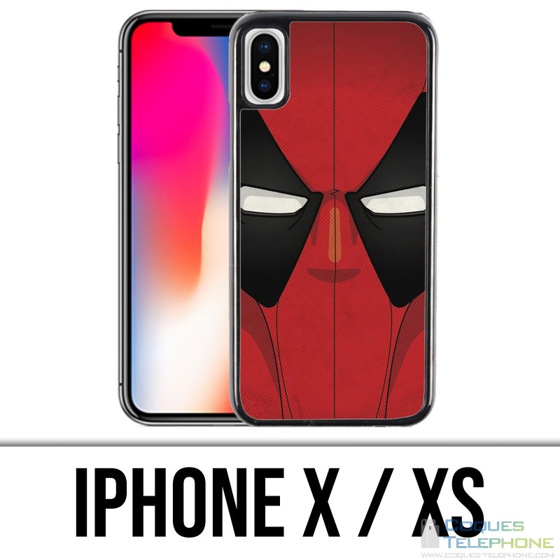 Funda iPhone X / XS - Máscara Deadpool