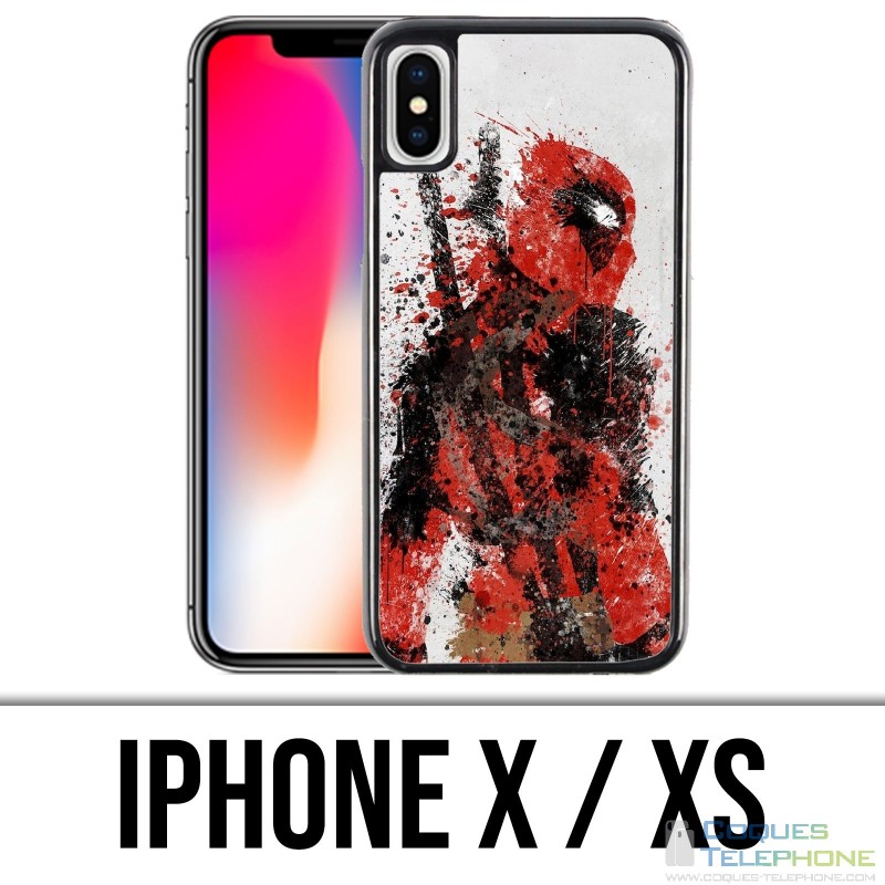X / XS iPhone Hülle - Deadpool Paintart
