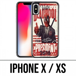 Coque iPhone X / XS - Deadpool Président