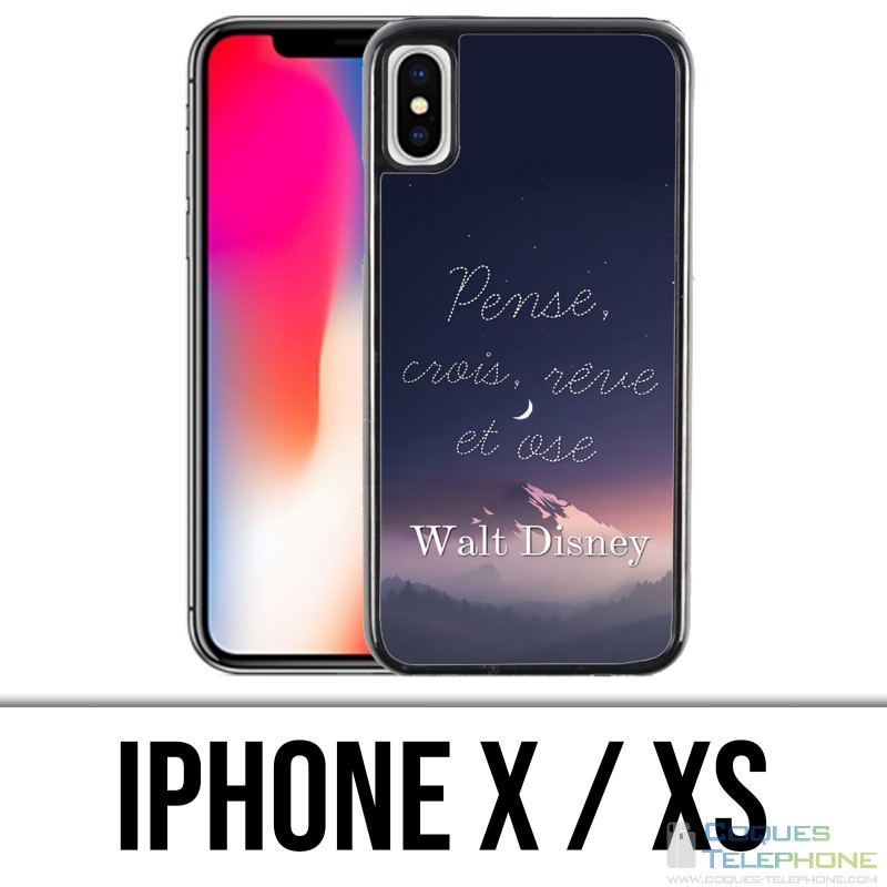 Funda iPhone X / XS - Cita Disney Piensa Piensa Reve