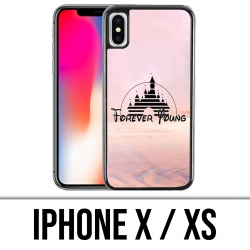 Coque iPhone X / XS - Disney Forver Young Illustration