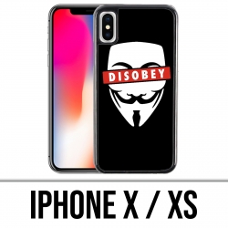 Custodia iPhone X / XS - Disobbedisci anonimo