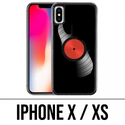 Coque iPhone X / XS - Disque Vinyle