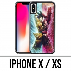 Funda para iPhone X / XS - Dragon Ball Black Goku Cartoon
