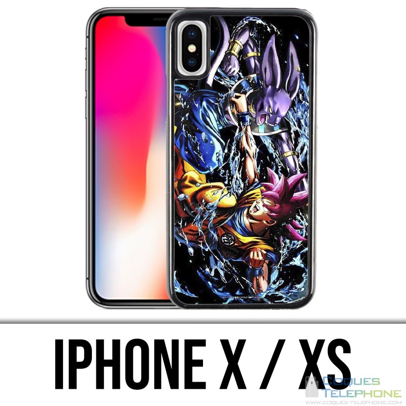 Coque iPhone X / XS - Dragon Ball Goku Vs Beerus