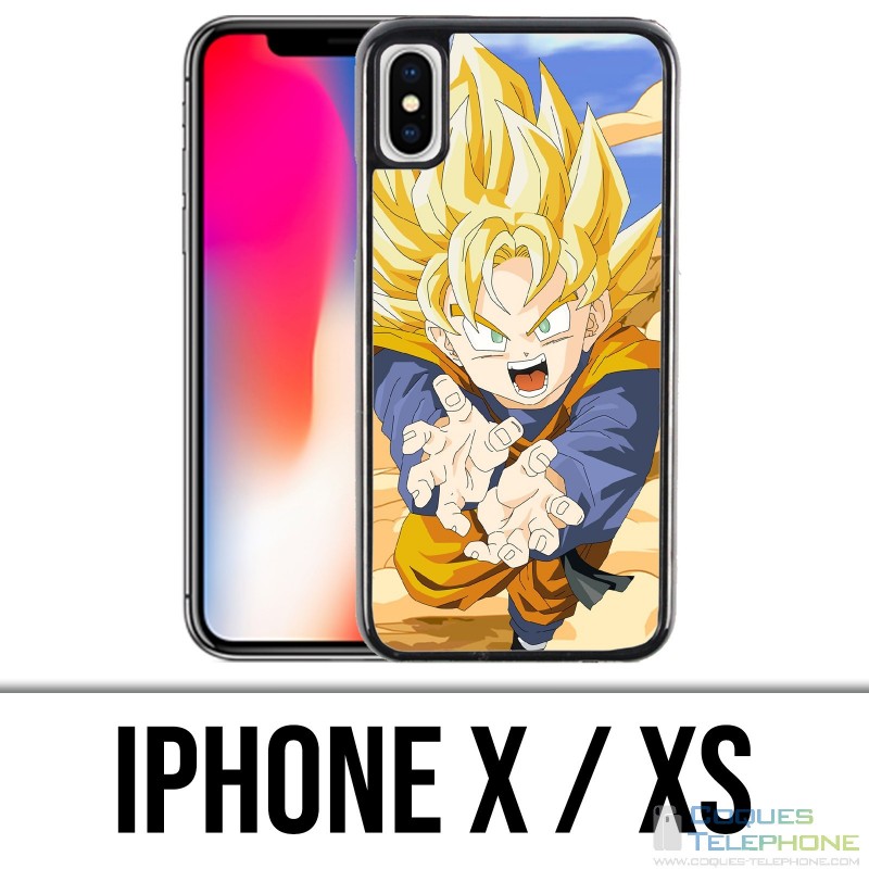 Coque iPhone X / XS - Dragon Ball Son Goten Fury