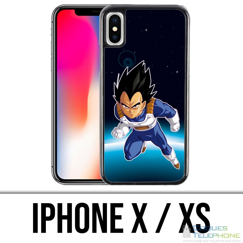 Coque iPhone X / XS - Dragon Ball Vegeta Espace