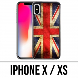 Funda iPhone X / XS - Bandera del Reino Unido Vintage