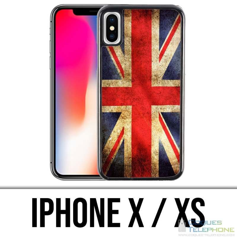 X / XS iPhone Fall - Vintage britische Flagge