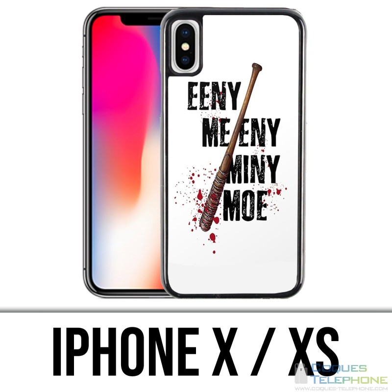 Coque iPhone X / XS - Eeny Meeny Miny Moe Negan