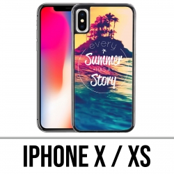 Custodia per iPhone X / XS - Ogni estate ha una storia